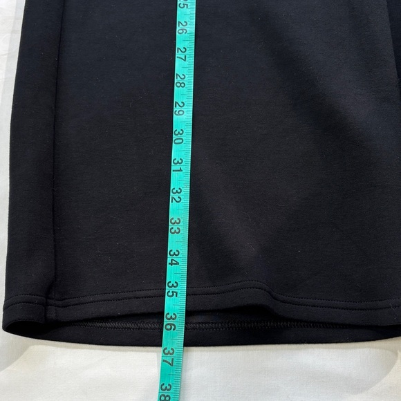 🖤 Spanx Black Wide Leg Pants Stretch Tie Waist Petite Medium Athleisure🖤 - Picture 10 of 11